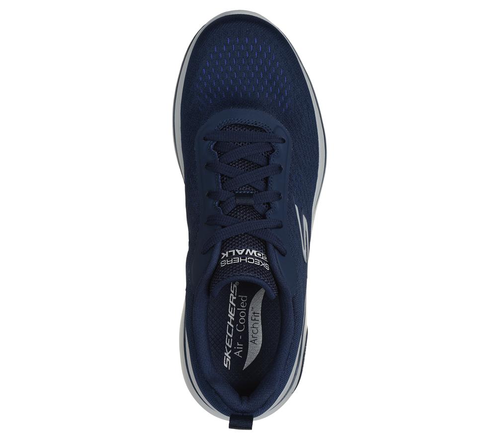 Men Skechers GO WALK Arch Fit 2.0 - Idyllic 2 Lace Up Navy  USA |  3472-ZCBTQ