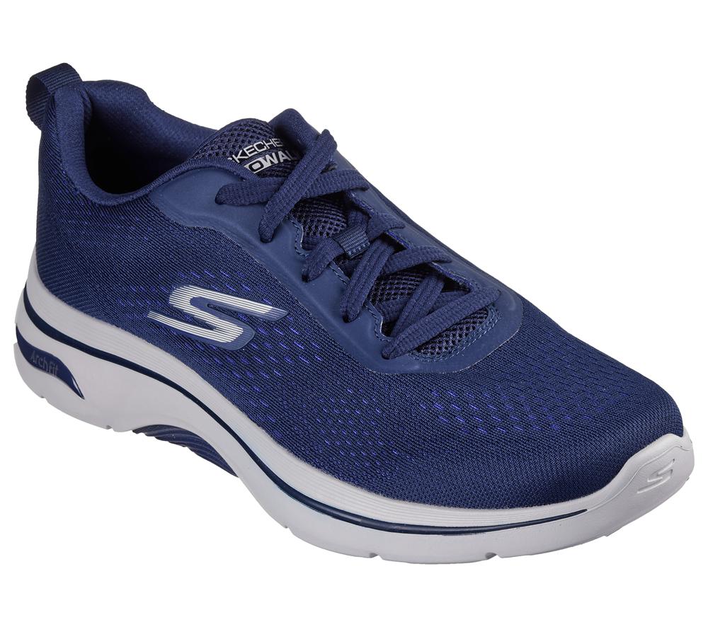 Men Skechers GO WALK Arch Fit 2.0 - Idyllic 2 Lace Up Navy  USA |  3472-ZCBTQ