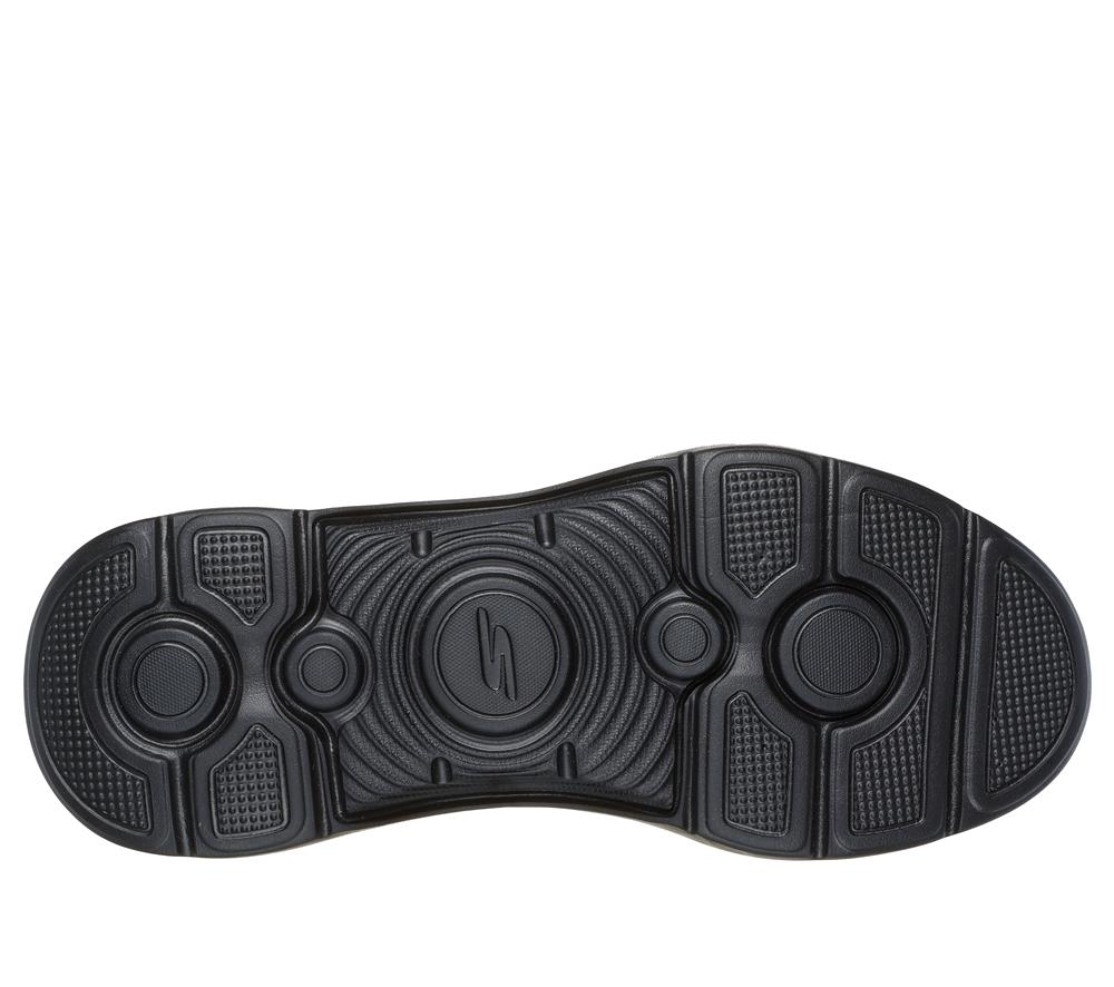 Men Skechers GO WALK Arch Fit 2.0 - Knitted Relief Slip On Shoes Black  USA |  4702-YQFUN