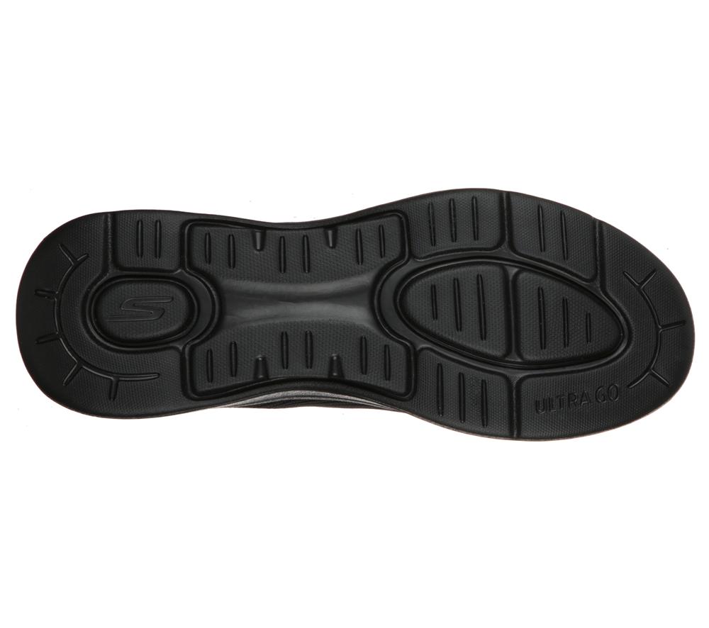 Men Skechers GO WALK Arch Fit - Iconic Slip On Shoes Black  USA |  6530-QCGDU