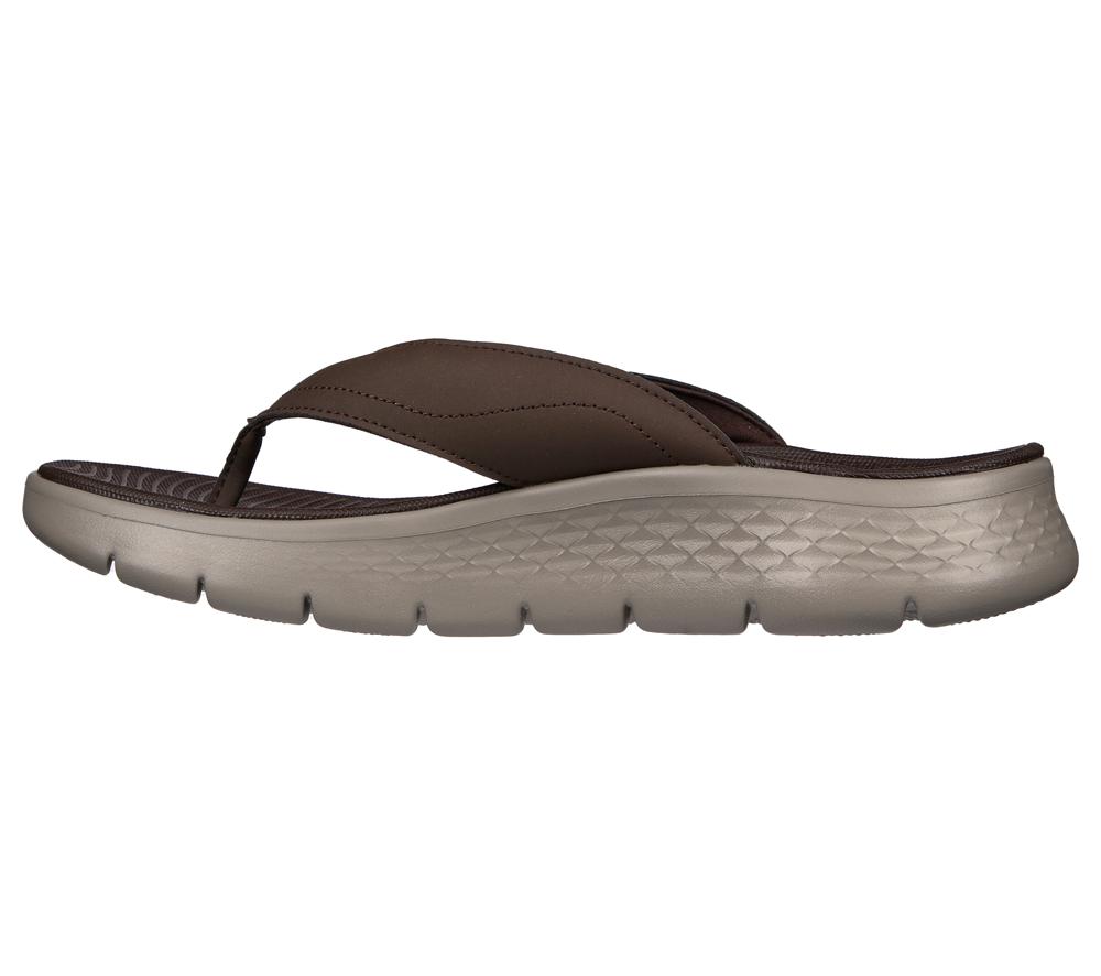 Men Skechers GO WALK Flex Sandal - Vallejo Sandals Chocolate Brown  USA |  0165-GSMXP