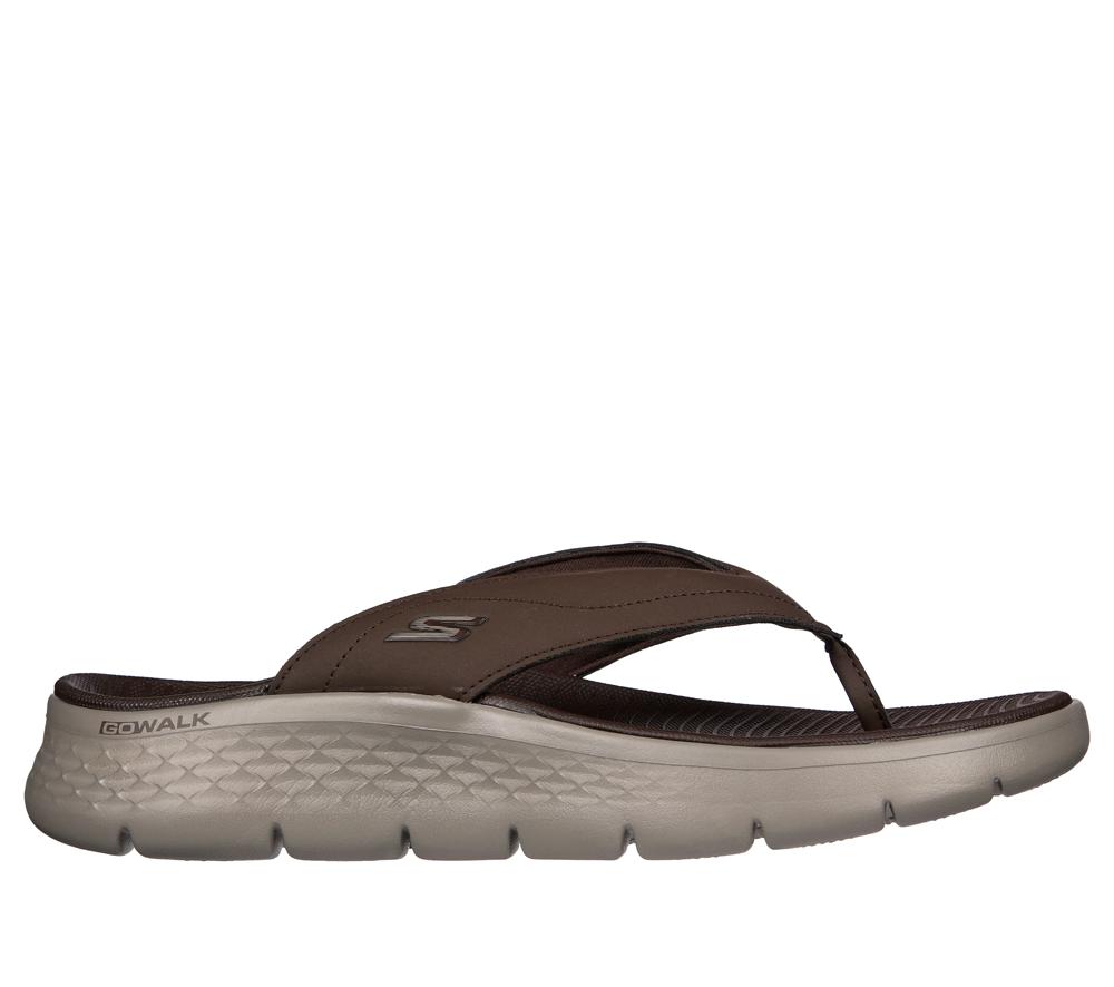 Men Skechers GO WALK Flex Sandal - Vallejo Sandals Chocolate Brown  USA |  0165-GSMXP