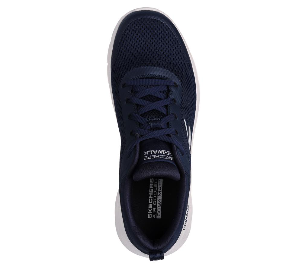 Men Skechers GO WALK Flex - Independent Lace Up Navy  USA |  8195-GTUDL