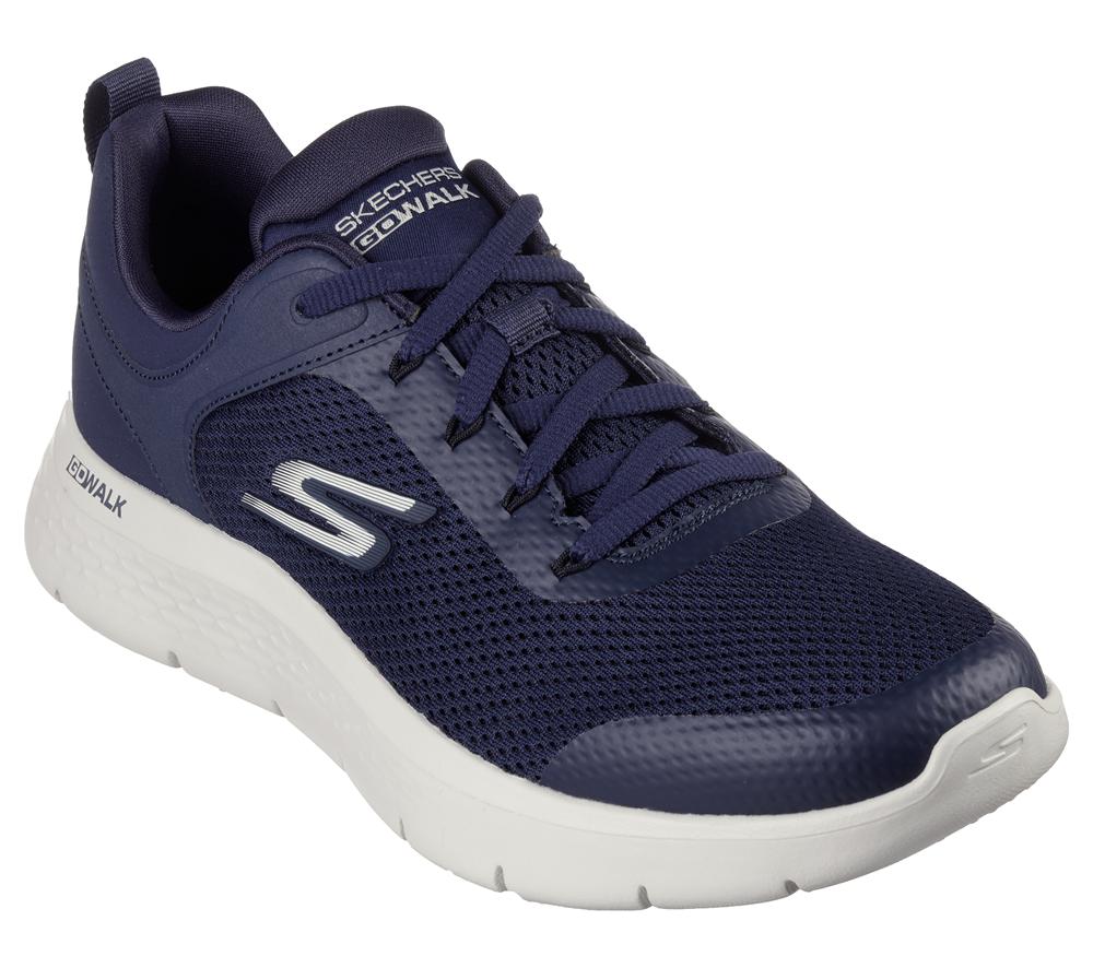 Men Skechers GO WALK Flex - Independent Lace Up Navy  USA |  8195-GTUDL