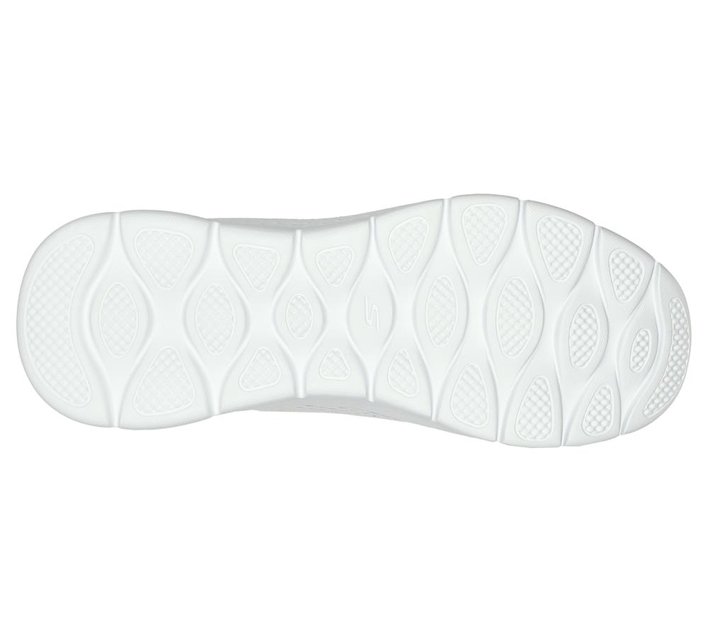 Men Skechers GO WALK Flex - Remark Lace Up White / Navy  USA |  8975-TOZBW