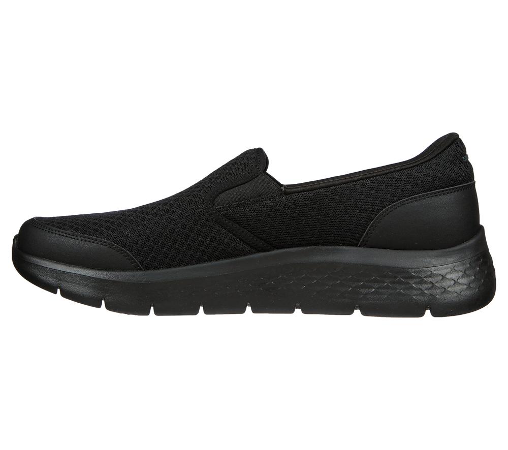 Men Skechers GO WALK Flex - Request Sneakers Black  USA |  5806-VCMZJ