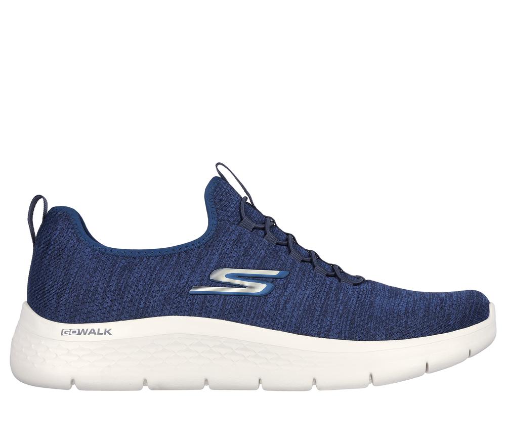 Men Skechers GO WALK Flex - Ultra Slip On Shoes Navy / Blue  USA |  2598-AYOSH