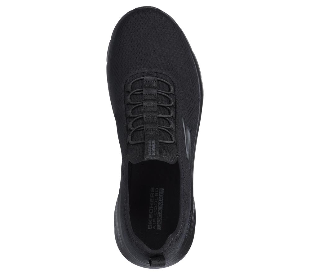 Men Skechers GO WALK Flex - Ultra Slip On Shoes Black  USA |  3806-JBHUF
