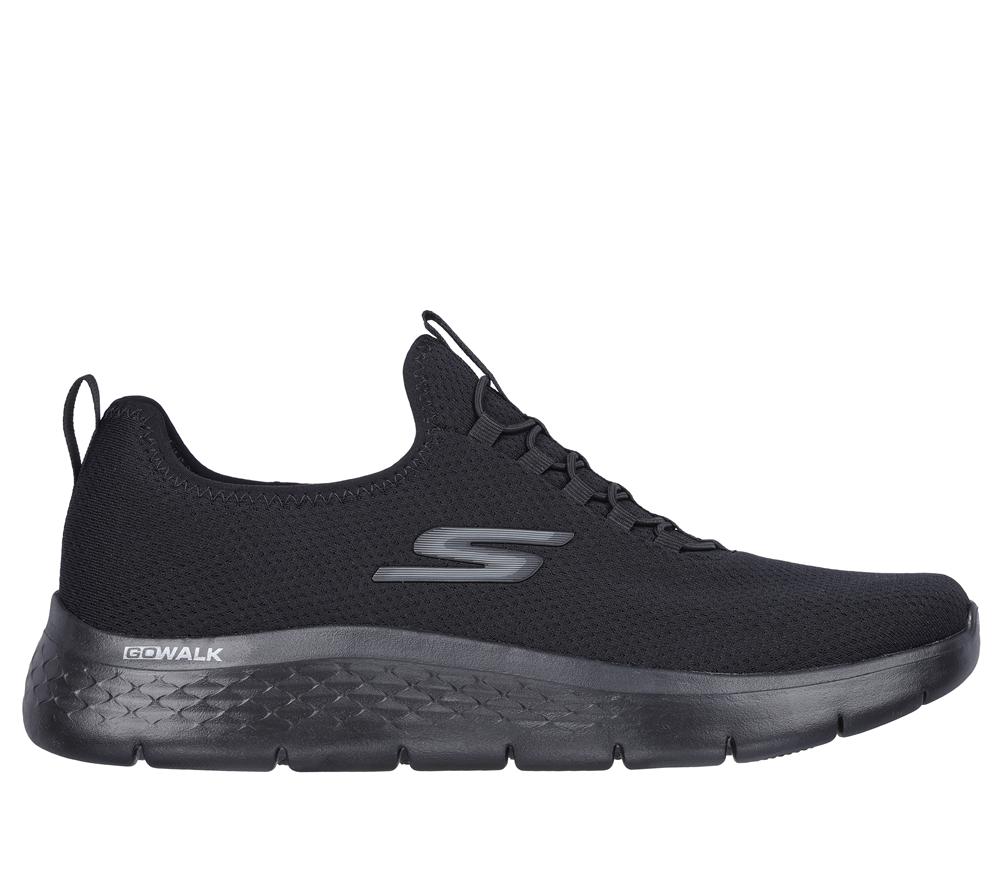 Men Skechers GO WALK Flex - Ultra Slip On Shoes Black  USA |  3806-JBHUF