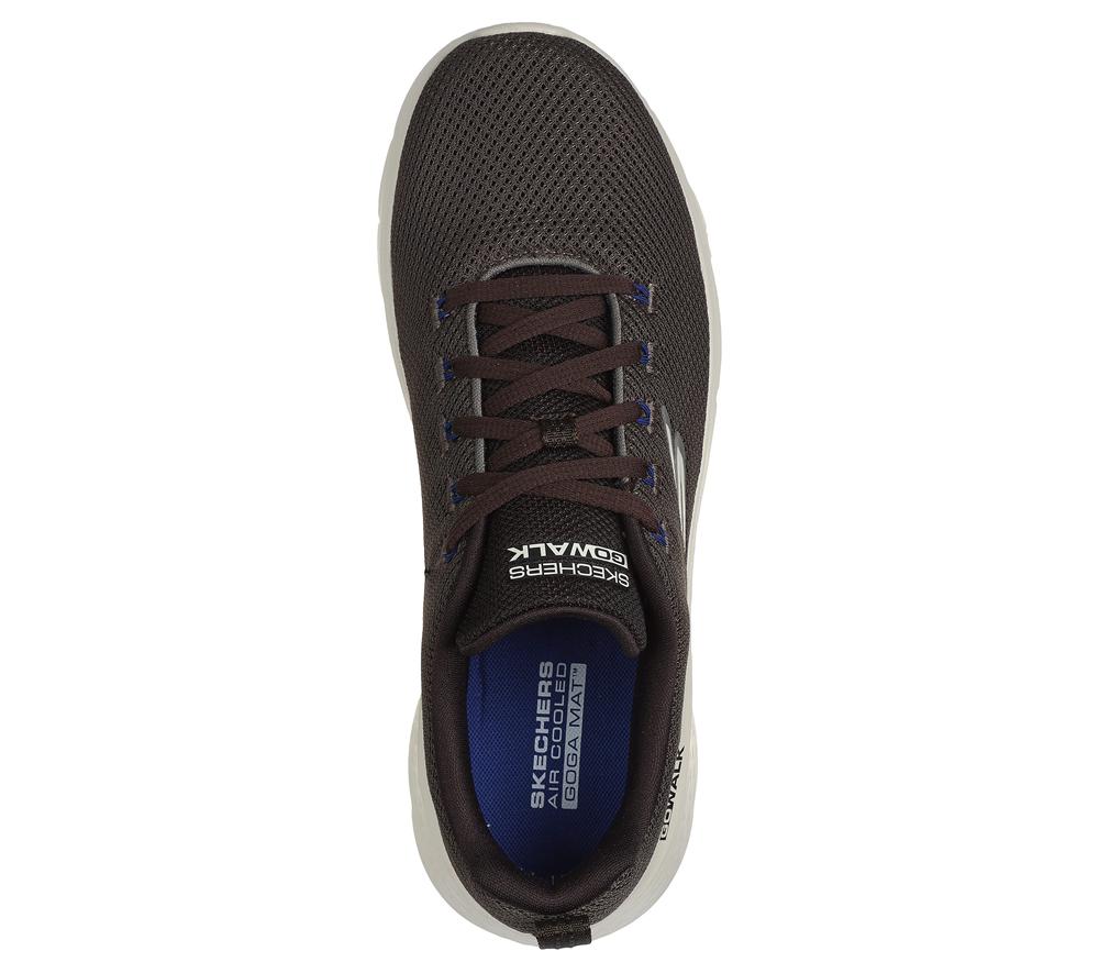 Men Skechers GO WALK Flex - Vespid Sneakers Brown  USA |  4187-EPRTC