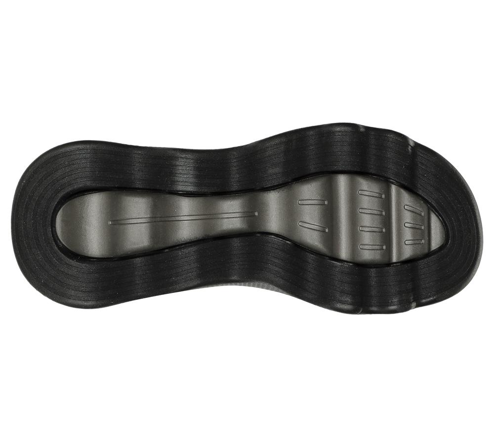 Men Skechers GO WALK Massage Fit Sandal Sandals Black / Grey  USA |  0943-DSWIT