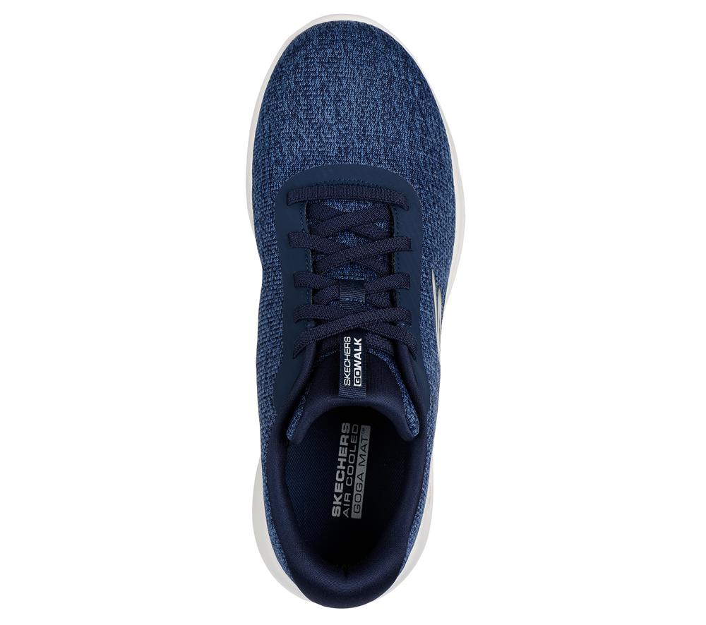 Men Skechers GO WALK Max - Midshore Slip On Shoes Navy  USA |  8465-HVYKU