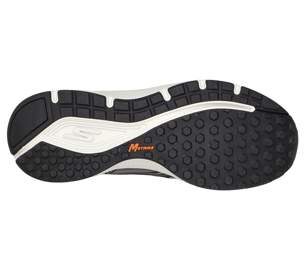 Men Skechers GOrun Consistent Lace Up Black / Orange  USA |  5193-KWSYI