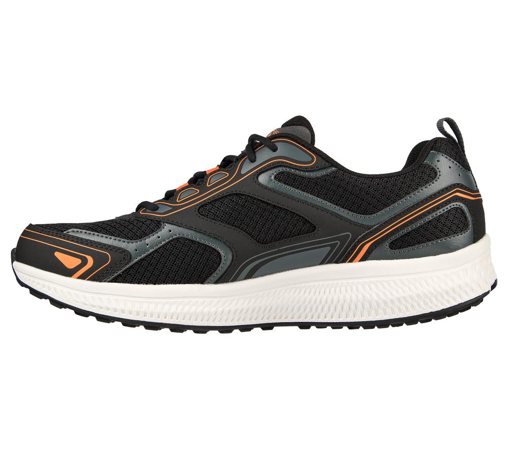 Men Skechers GOrun Consistent Lace Up Black / Orange  USA |  5193-KWSYI