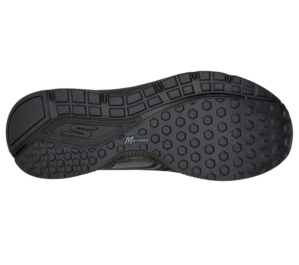 Men Skechers GOrun Consistent Lace Up Black / Charcoal  USA |  3105-IUXCT
