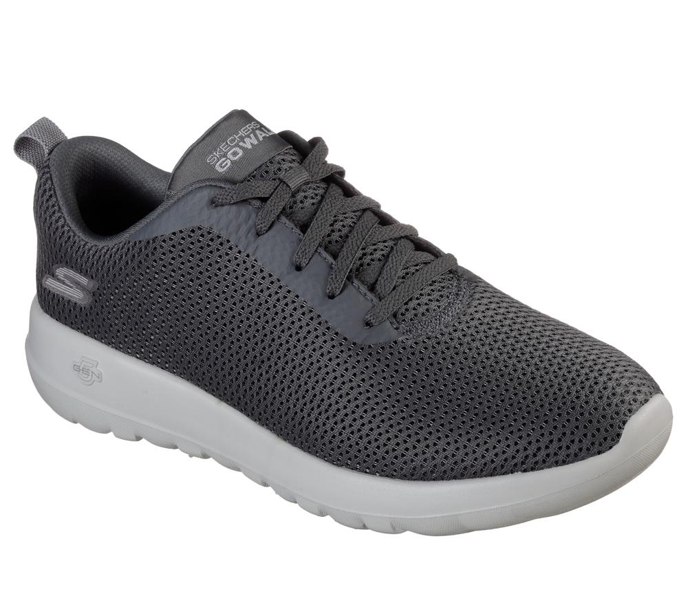 Men Skechers GOwalk Max - Effort Lace Up Charcoal  USA |  7164-ZRUWJ