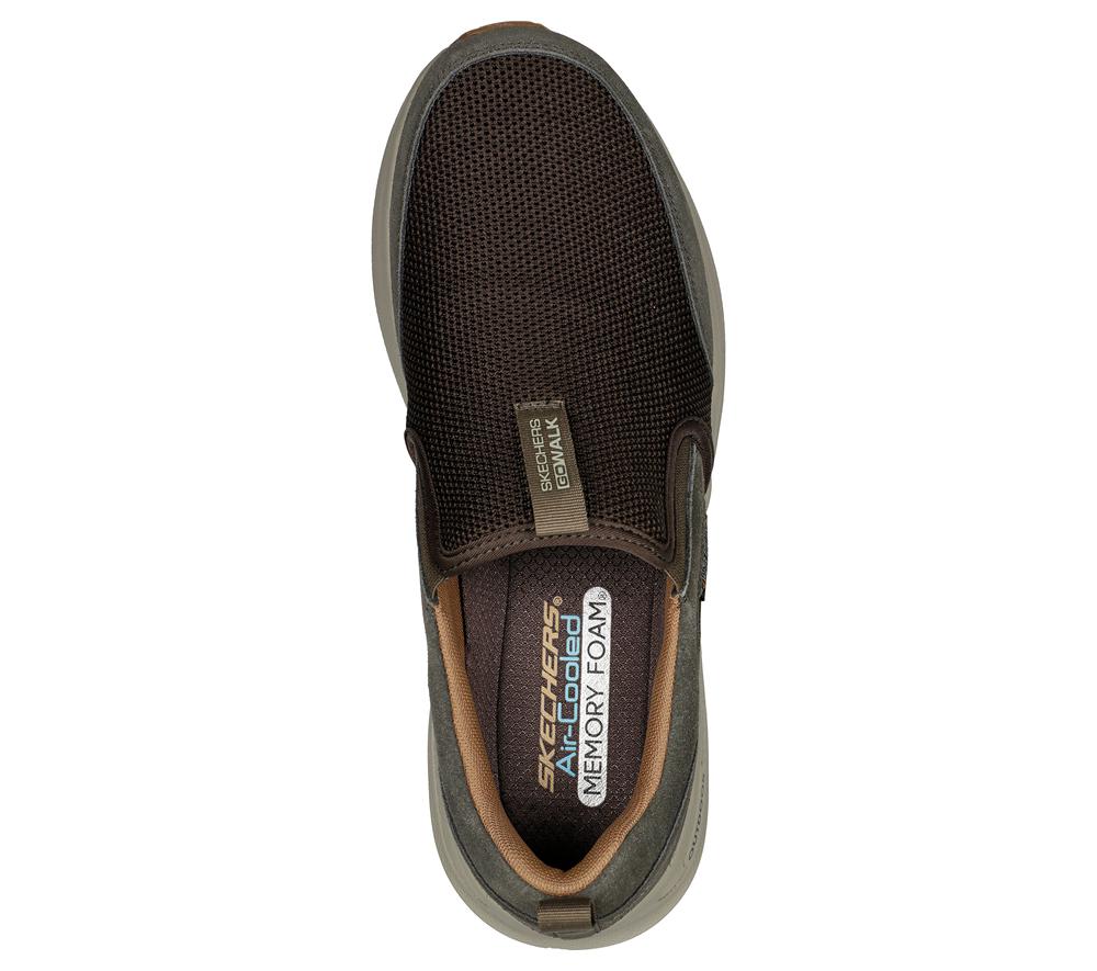 Men Skechers GOwalk Outdoor - Andes Slip On Shoes Brown  USA |  5304-JYCUG