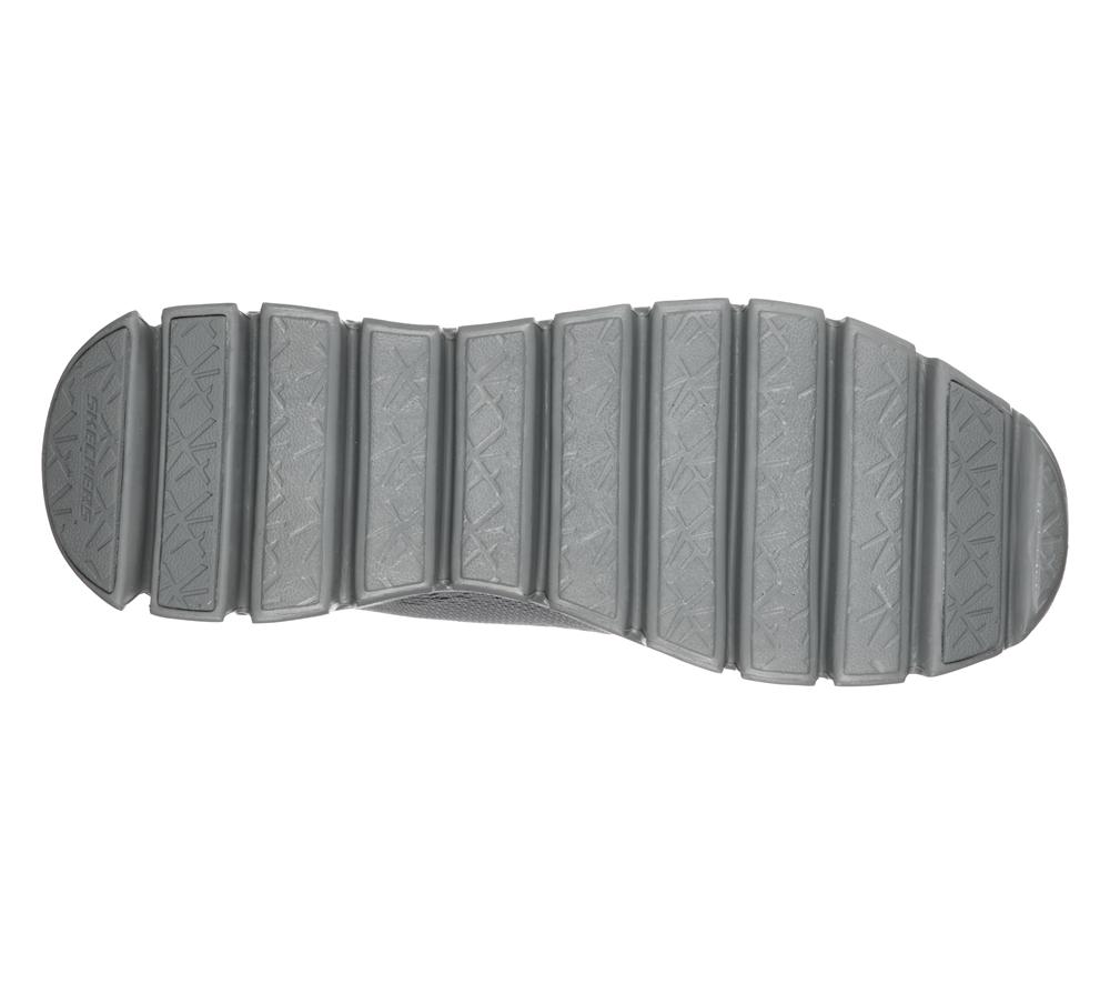 Men Skechers Glide-Step - Fasten Up Lace Up Grey  USA |  9475-HYFMU