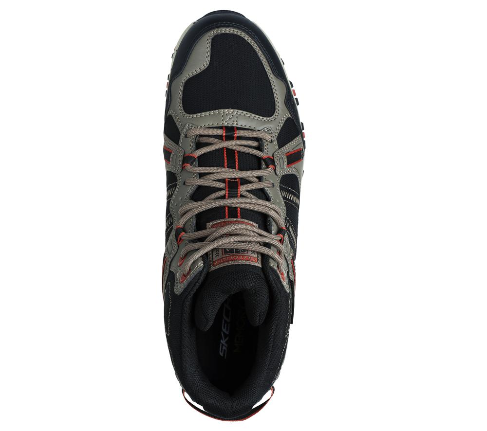 Men Skechers Hillcrest - Cross Shift Boots Natural / Black  USA |  9405-FPJUM