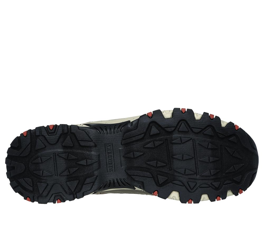 Men Skechers Hillcrest - Cross Shift Lace Up Natural / Black  USA |  6549-XGFNL