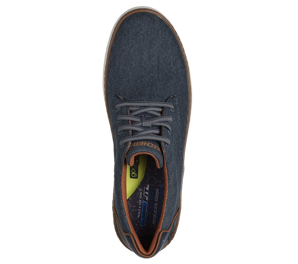 Men Skechers Hyland - Ratner Lace Up Navy  USA |  9457-YZFBE