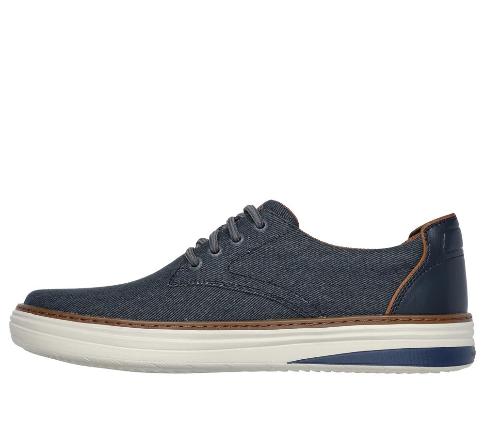 Men Skechers Hyland - Ratner Lace Up Navy  USA |  9457-YZFBE
