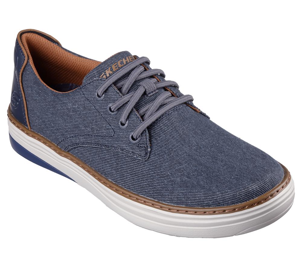 Men Skechers Hyland - Ratner Lace Up Navy  USA |  9457-YZFBE