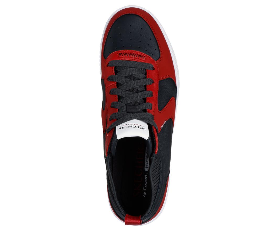 Men Skechers Jade - Alerro Sneakers Black / Red  USA |  4597-DKEGR
