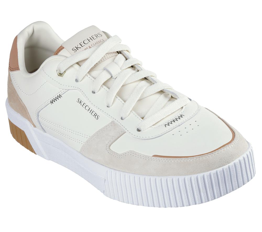 Men Skechers Jade - Kovos Lace Up Natural / Brown  USA |  9325-WDJKS