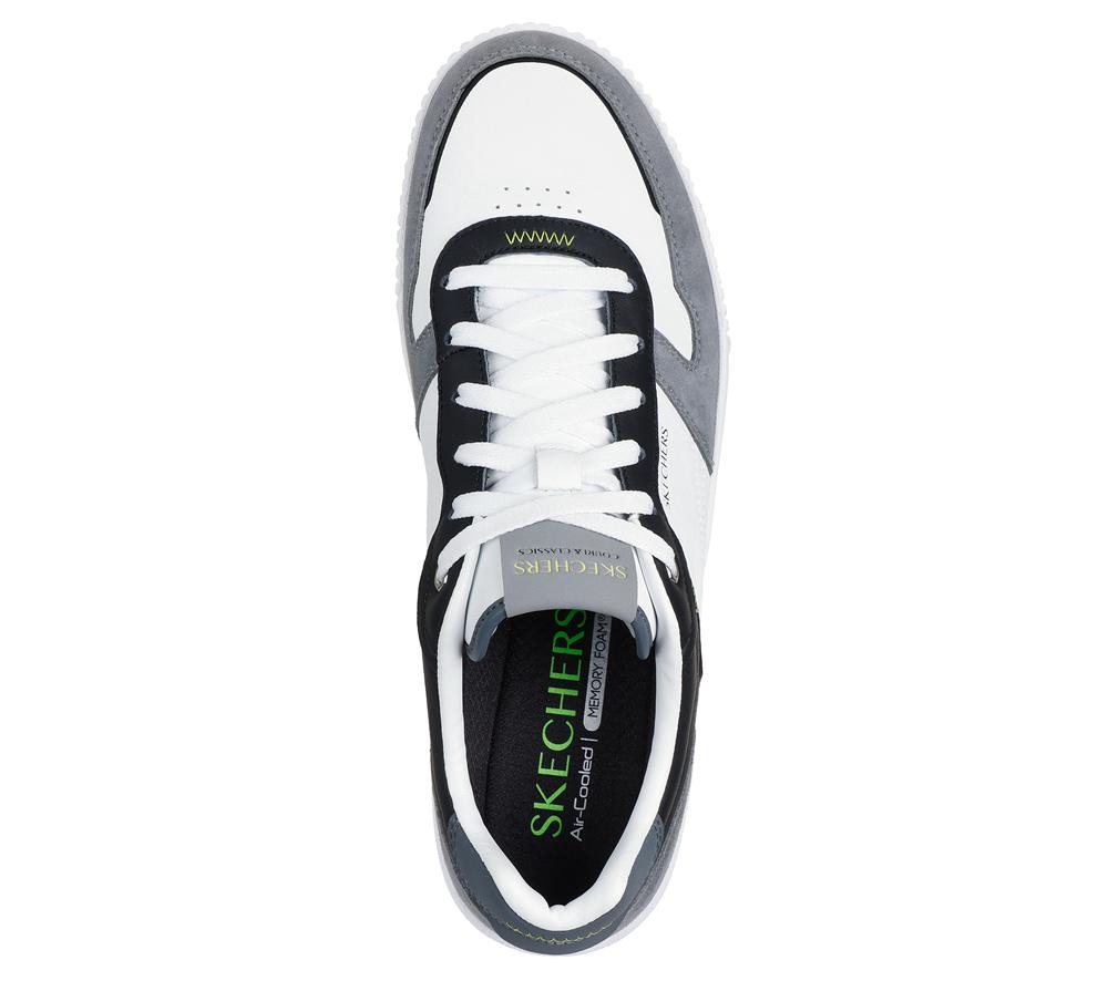 Men Skechers Jade - Kovos Lace Up White / Blue  USA |  5342-LZKRI