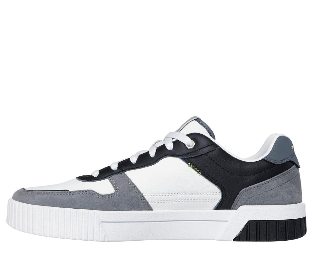Men Skechers Jade - Kovos Lace Up White / Blue  USA |  5342-LZKRI