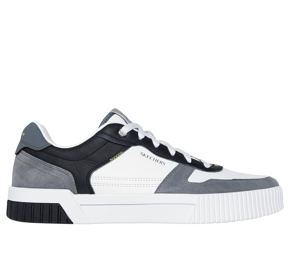 Men Skechers Jade - Kovos Lace Up White / Blue  USA |  5342-LZKRI