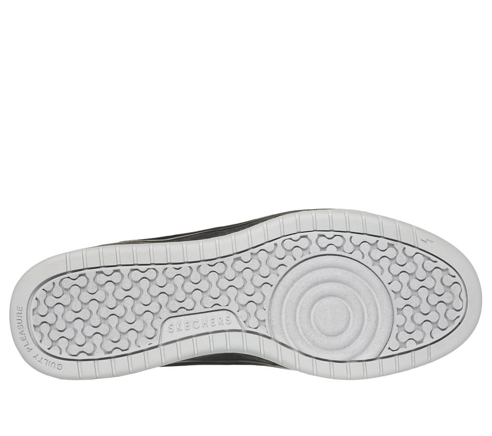 Men Skechers Koopa Court - Tiebreak Lace Up White / Black / Red  USA |  8712-DGBNU