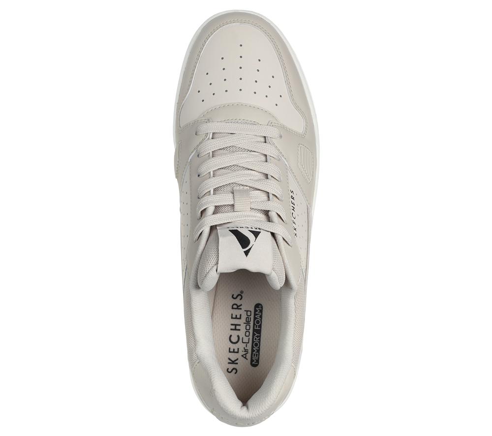 Men Skechers Koopa Court - Tiebreak Lace Up Off White  USA |  5136-RTLON