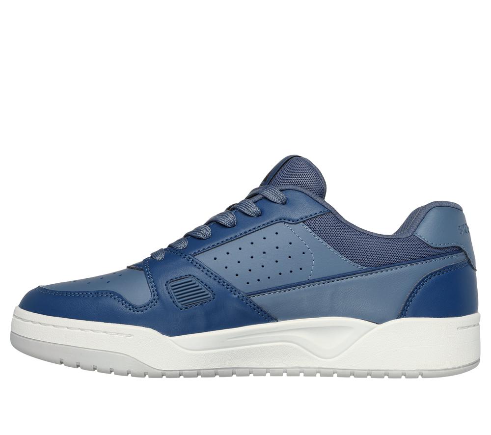 Men Skechers Koopa Court - Tiebreak Lace Up Navy  USA |  1394-WTCKB