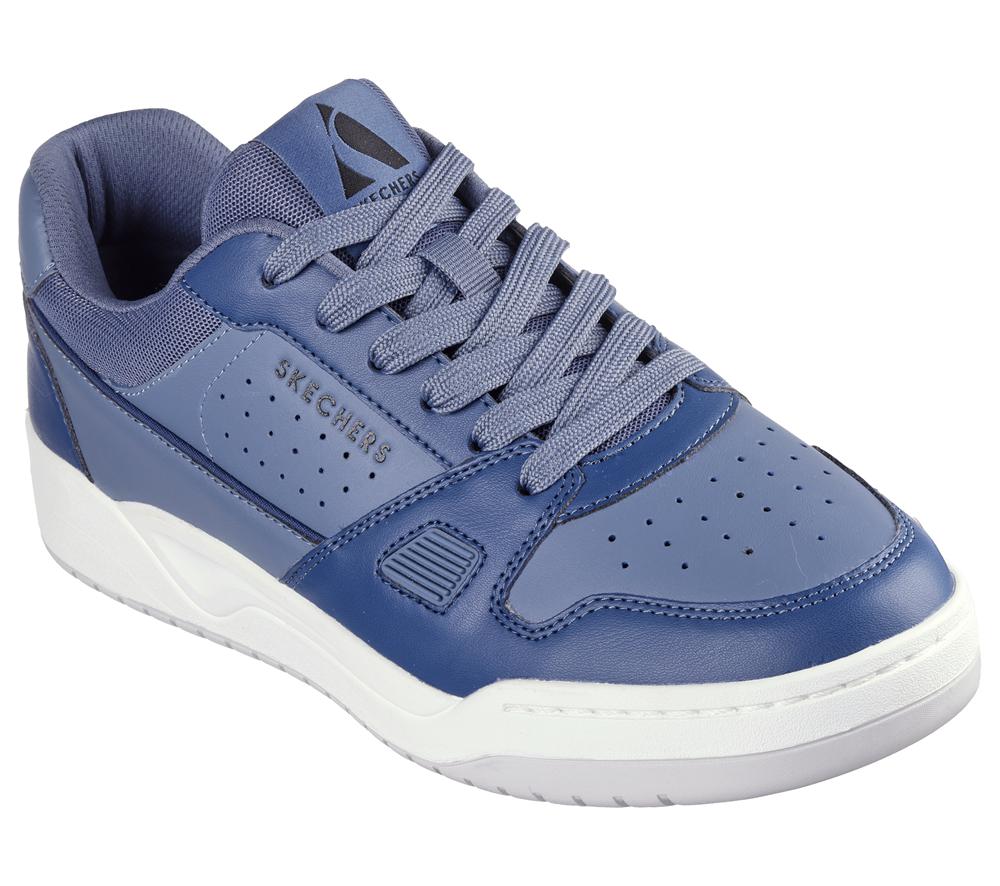 Men Skechers Koopa Court - Tiebreak Sneakers Navy  USA |  9236-DIJKS