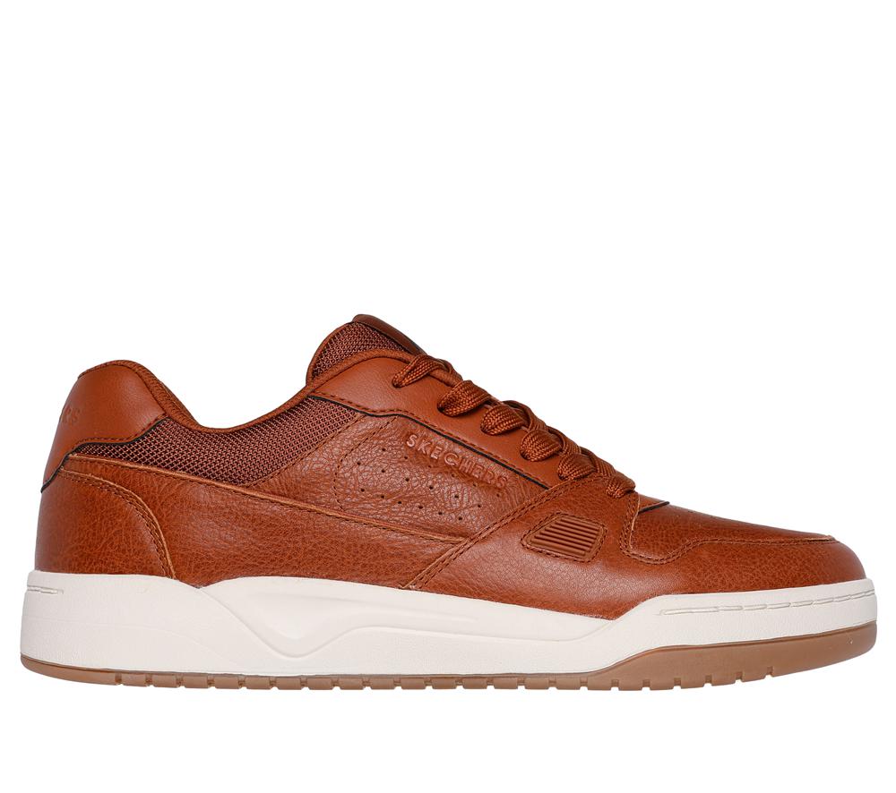 Men Skechers Koopa - Craft Leather Lace Up Luggage Brown  USA |  0258-VKJCX