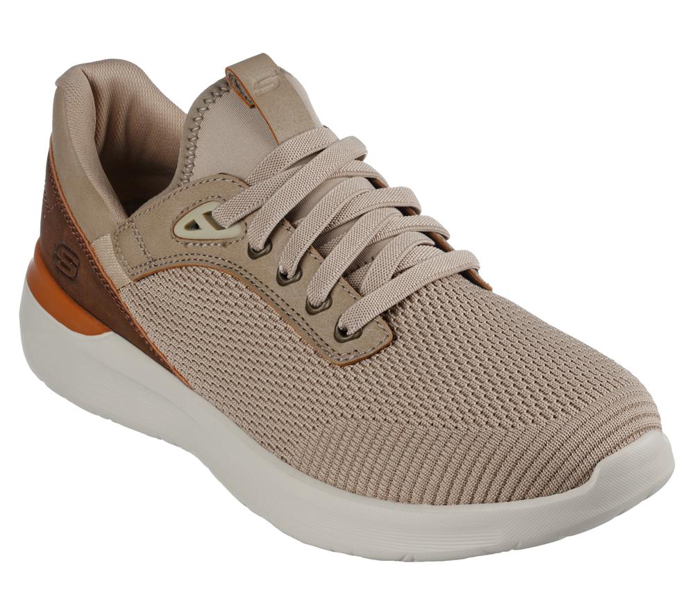 Men Skechers Lattimore - Lasiter Slip On Shoes Taupe Brown  USA |  9051-LDVIJ