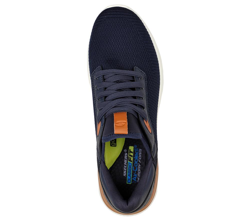 Men Skechers Lattimore - Lasiter Slip On Shoes Navy  USA |  4036-DGVYF