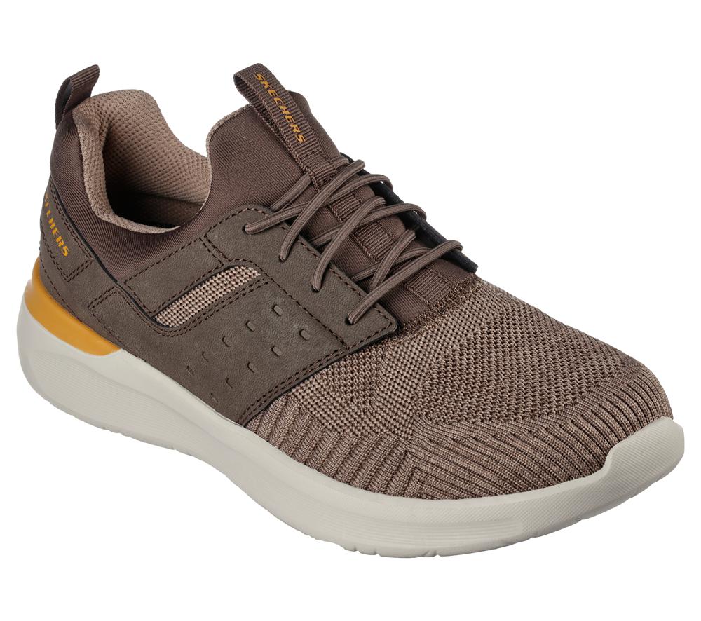Men Skechers Lattimore - Radium Slip On Shoes Taupe Brown  USA |  0296-UMCJP