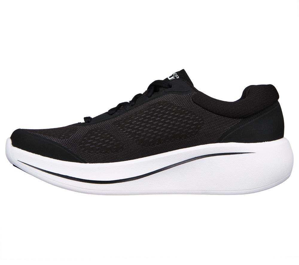 Men Skechers Max Cushioning Essential Sneakers Black / White  USA |  0973-DEBAU