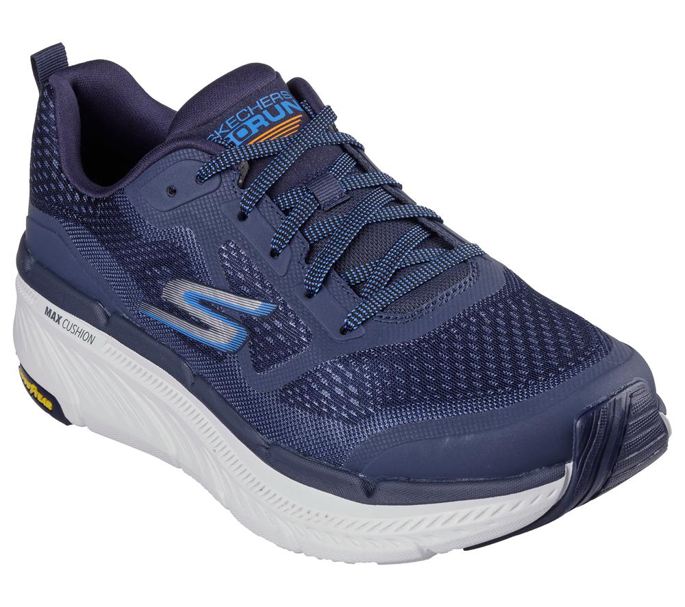 Men Skechers Max Cushioning Premier 2.0 - Vantage Lace Up Navy  USA |  2631-SCFMQ