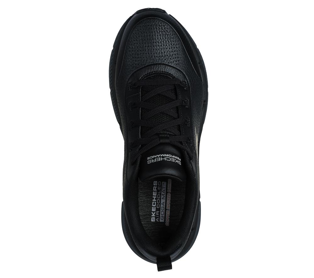 Men Skechers Max Cushioning Premier 2.0 - Lucid 2 Lace Up Black / Charcoal  USA |  0648-PQKOG