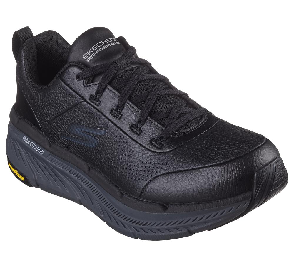 Men Skechers Max Cushioning Premier 2.0 - Lucid 2 Lace Up Black / Charcoal  USA |  0648-PQKOG