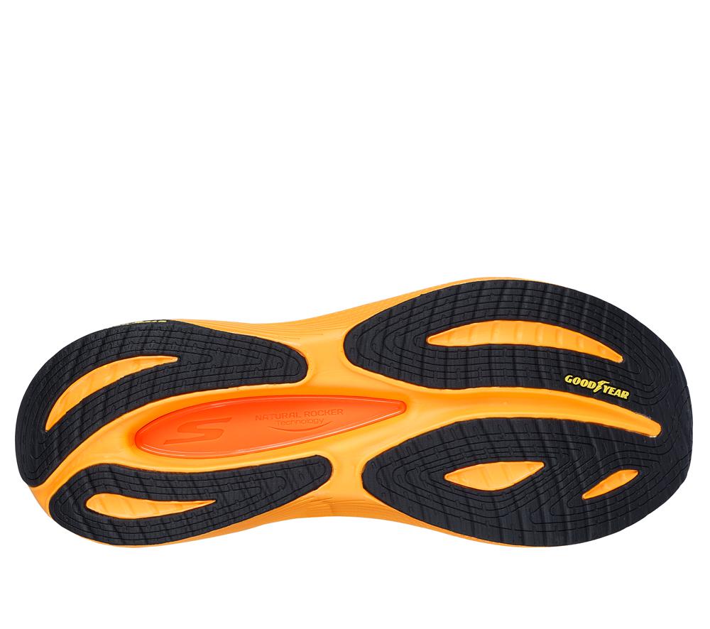 Men Skechers Max Cushioning Propulsion Lace Up Navy / Orange  USA |  0589-UPSMK