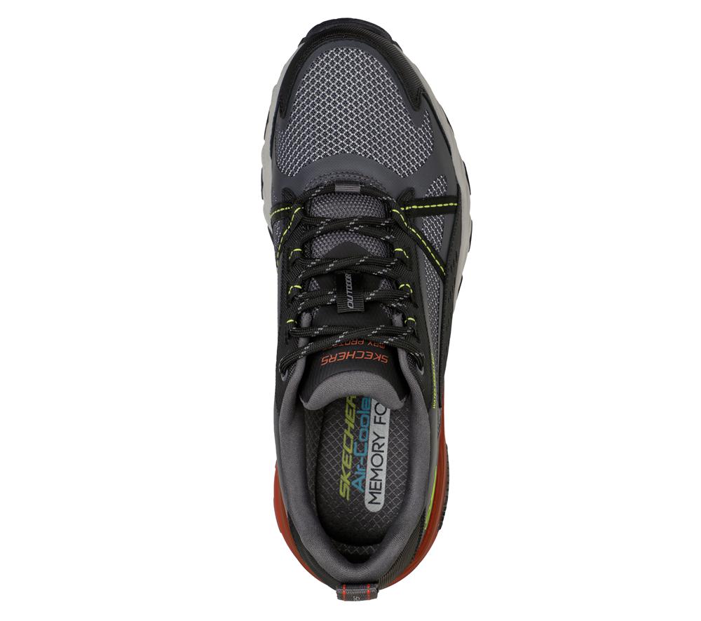 Men Skechers Max Protect Lace Up Charcoal / Multicolor  USA |  3246-DGYSV
