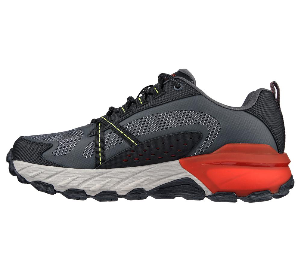 Men Skechers Max Protect Lace Up Charcoal / Multicolor  USA |  3246-DGYSV