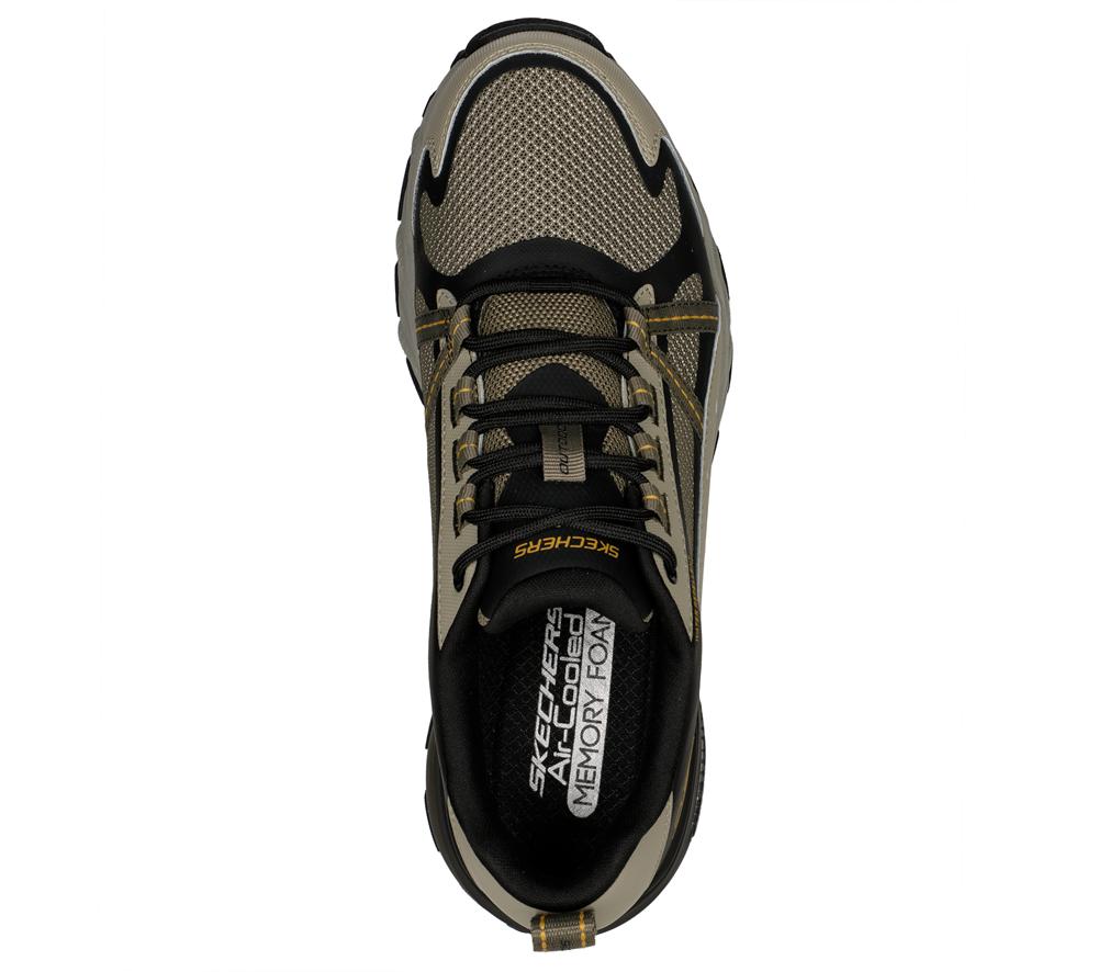 Men Skechers Max Protect Lace Up Pebble / Black  USA |  1256-IKMWN