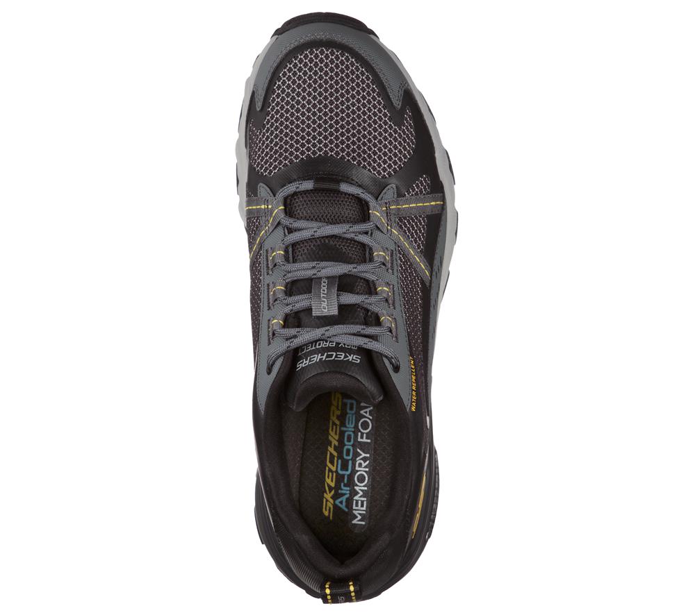 Men Skechers Max Protect Sneakers Black / Charcoal  USA |  8376-OETSP
