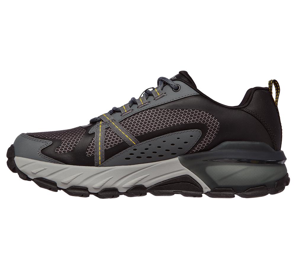 Men Skechers Max Protect Sneakers Black / Charcoal  USA |  8376-OETSP